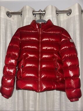 Moncler Burgundy Red Puffer Jacket
